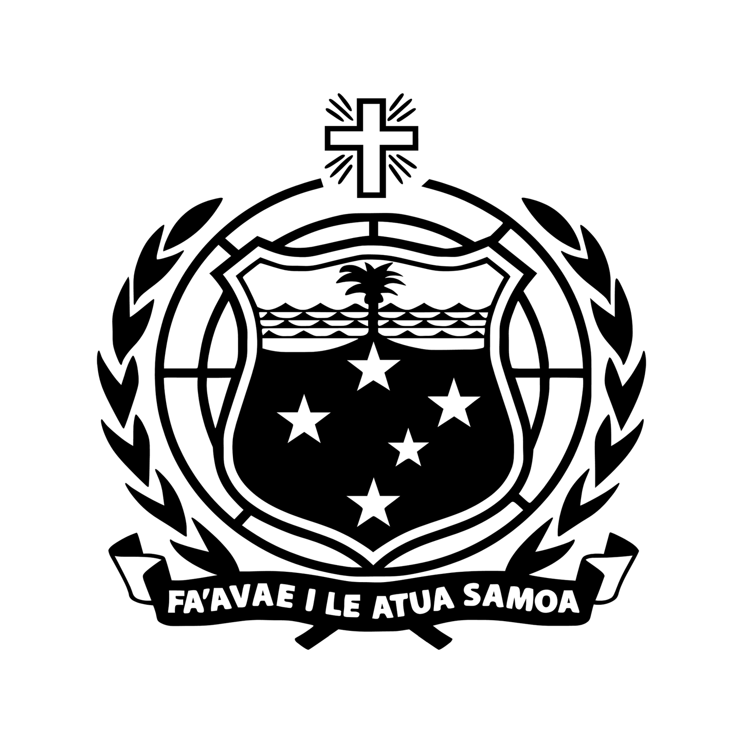 Samoan Shield Sticker Decal  5