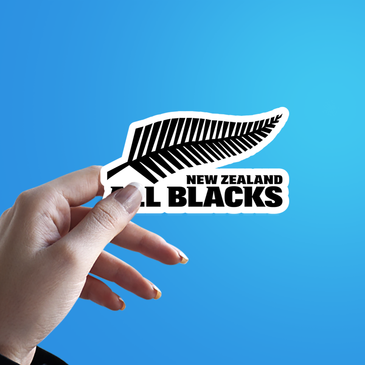 New Zealand All Blacks Die Cut Sticker - The Sticker Guy