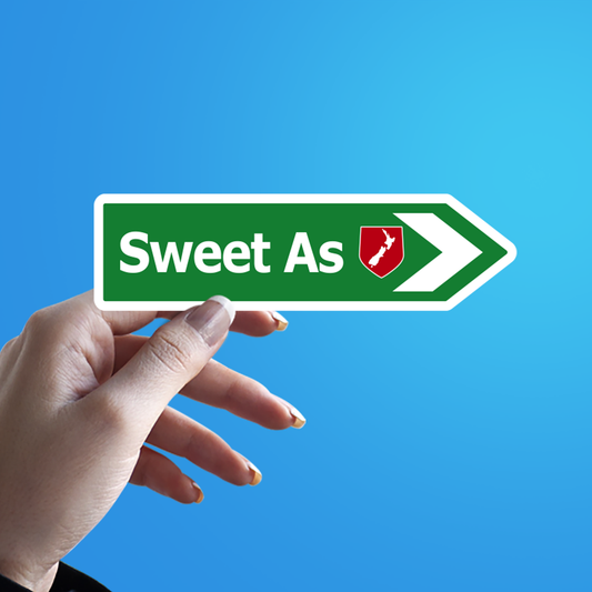 Sweet As Road Sign New Zealand Sticker 2