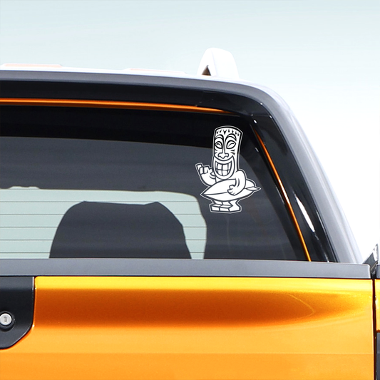 Tiki Surfer New Zealand Vinyl Sticker The Sticker Guy