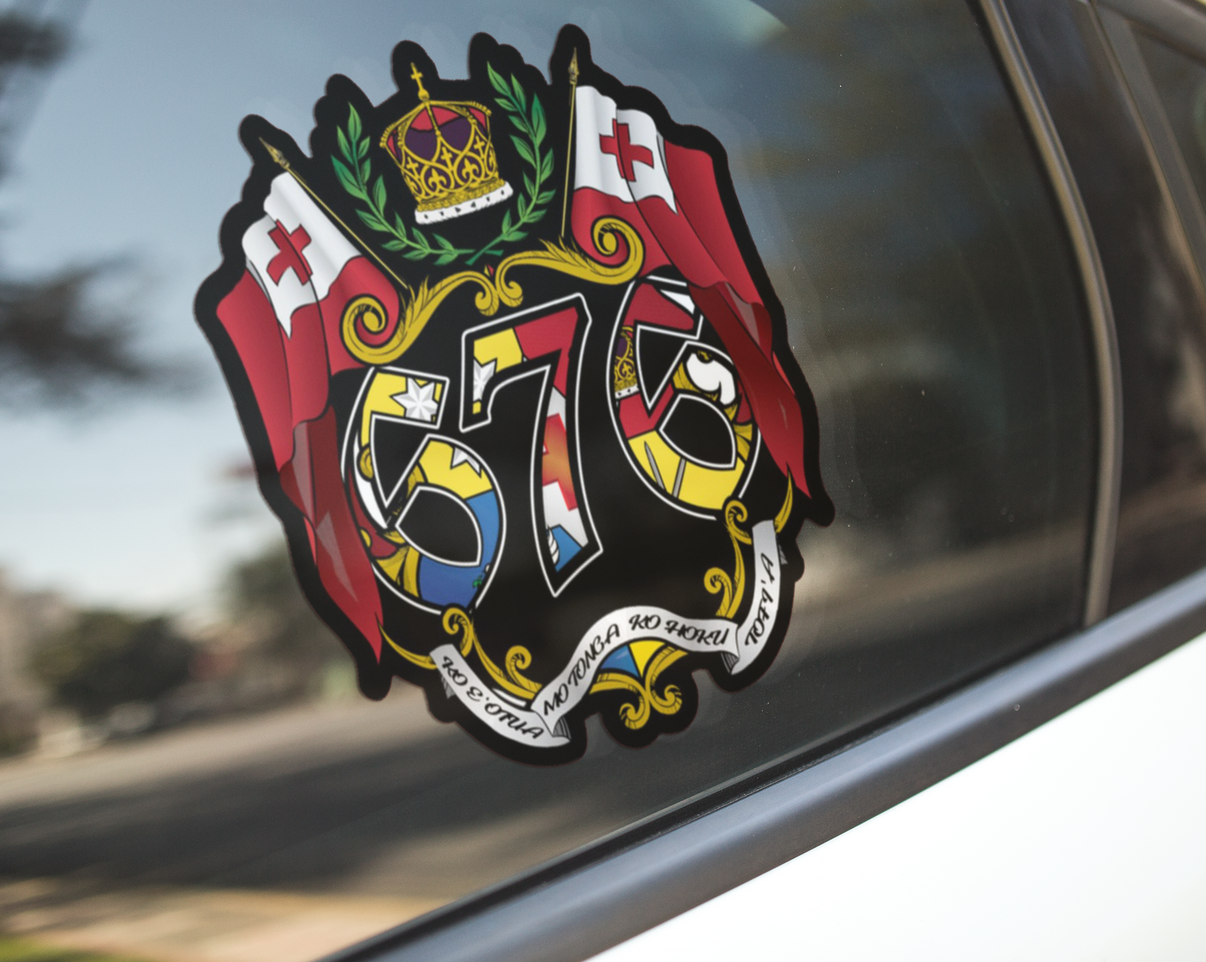Tongan Shield Car Sticker The Sticker Guy