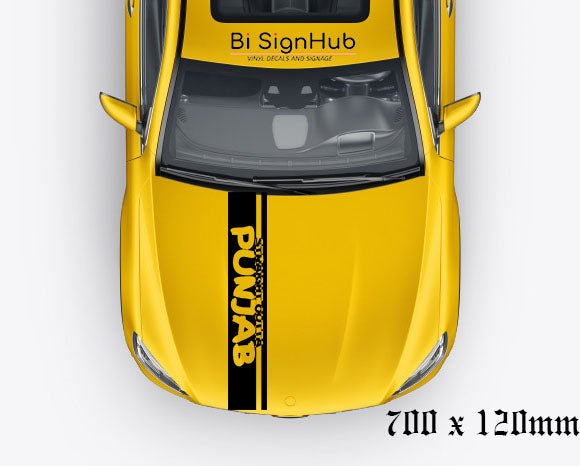 Car Hood Decal Sticker Banner Punjab - The Sticker Guy