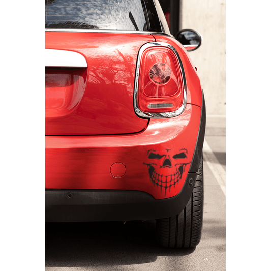 Car Skull Bumper Sticker Decal - The Sticker Guy