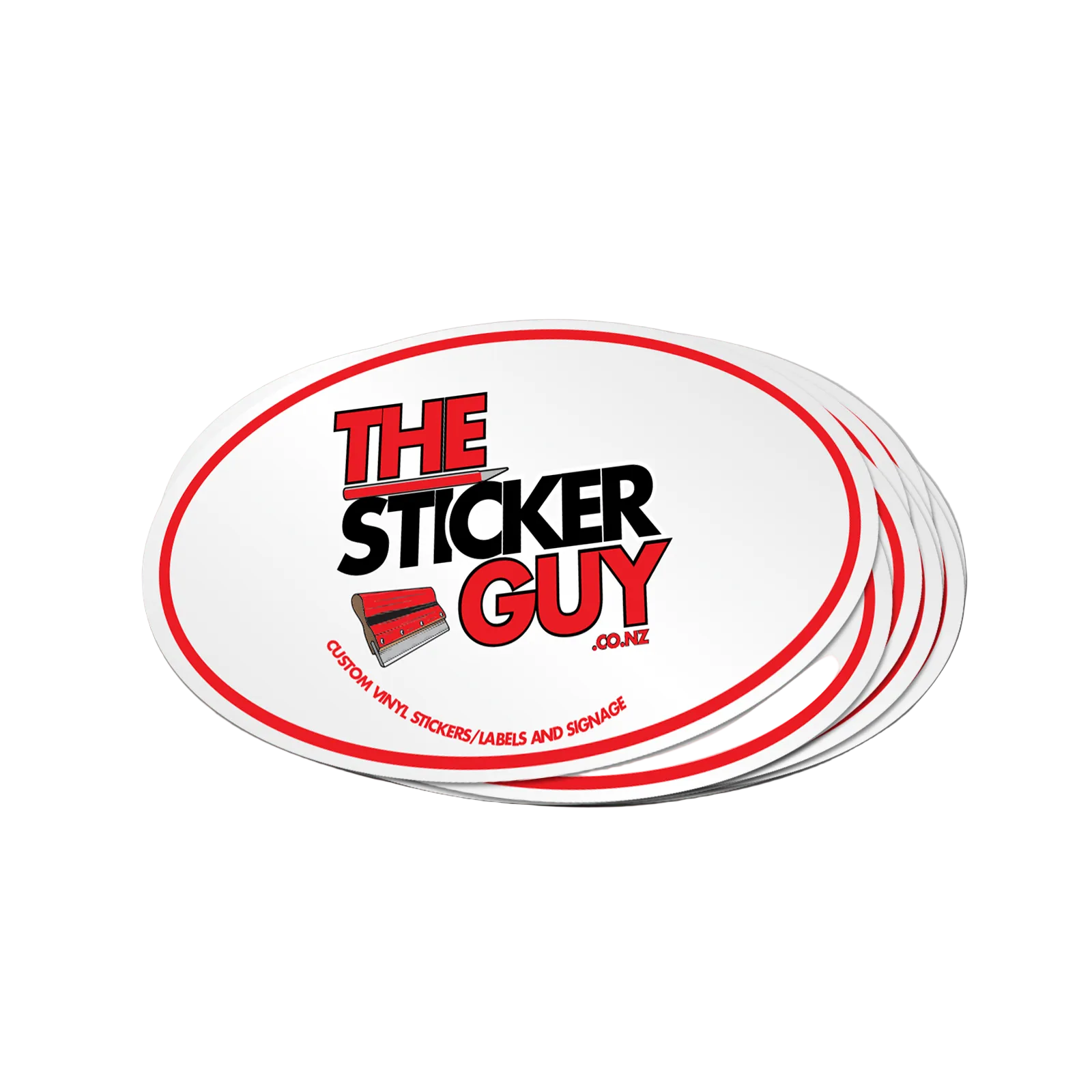 Custom Promotional oval Individual Cut Stickers | The Sticker Guy