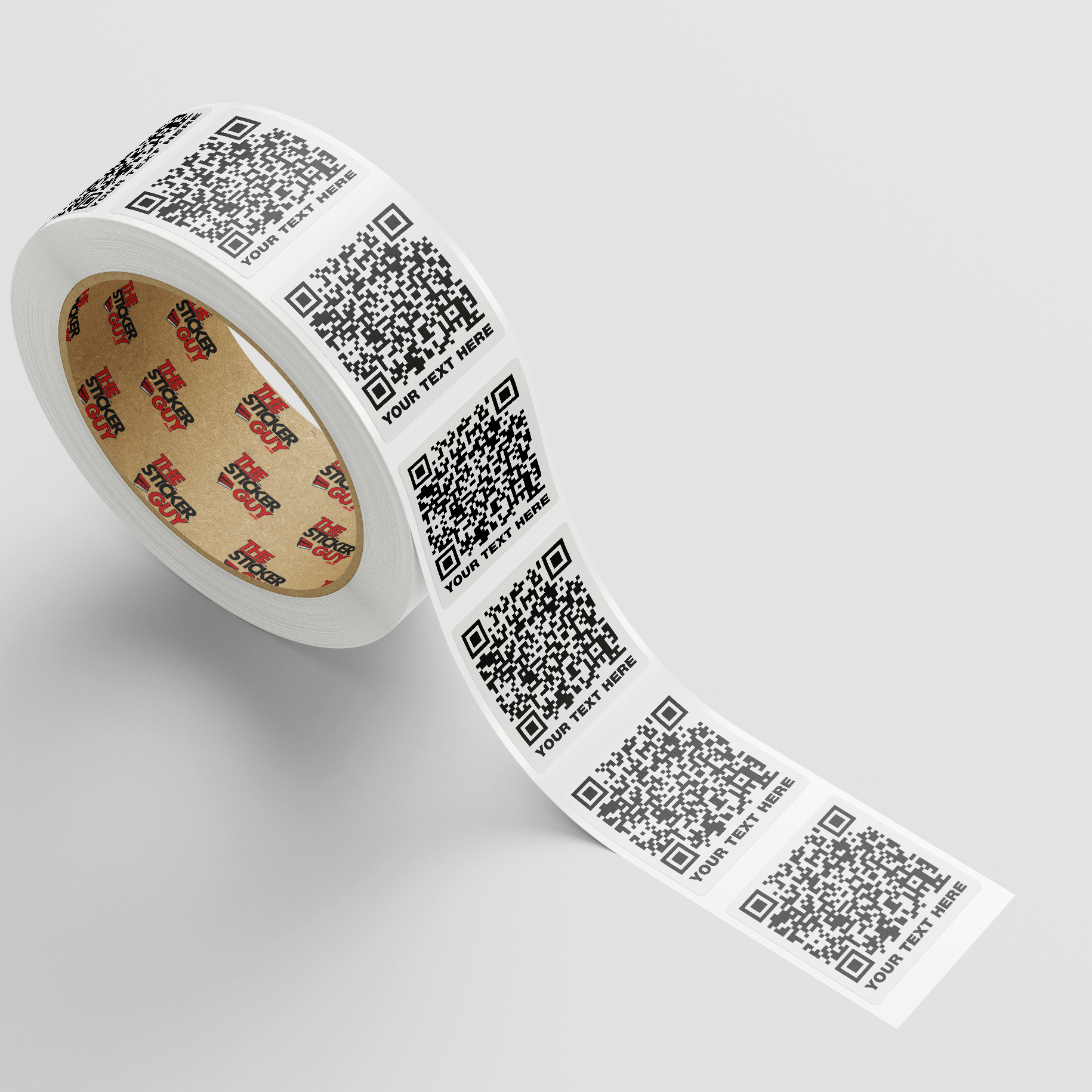 Custom QR code Label Roll | The Sticker Guy