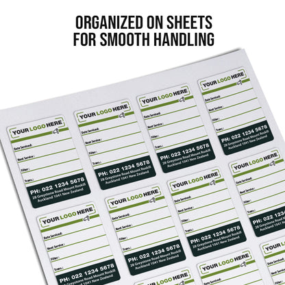 Service and Lube Service Stickers ( Single Sided ) - The Sticker Guy