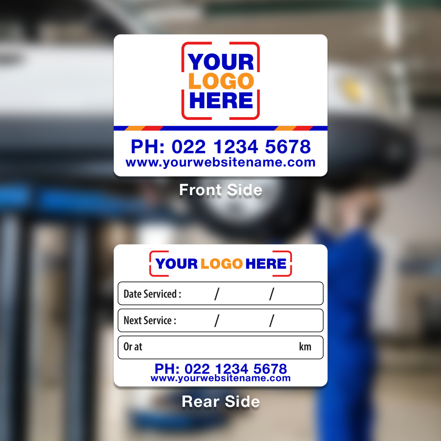Service and Lube Service Stickers - The Sticker Guy