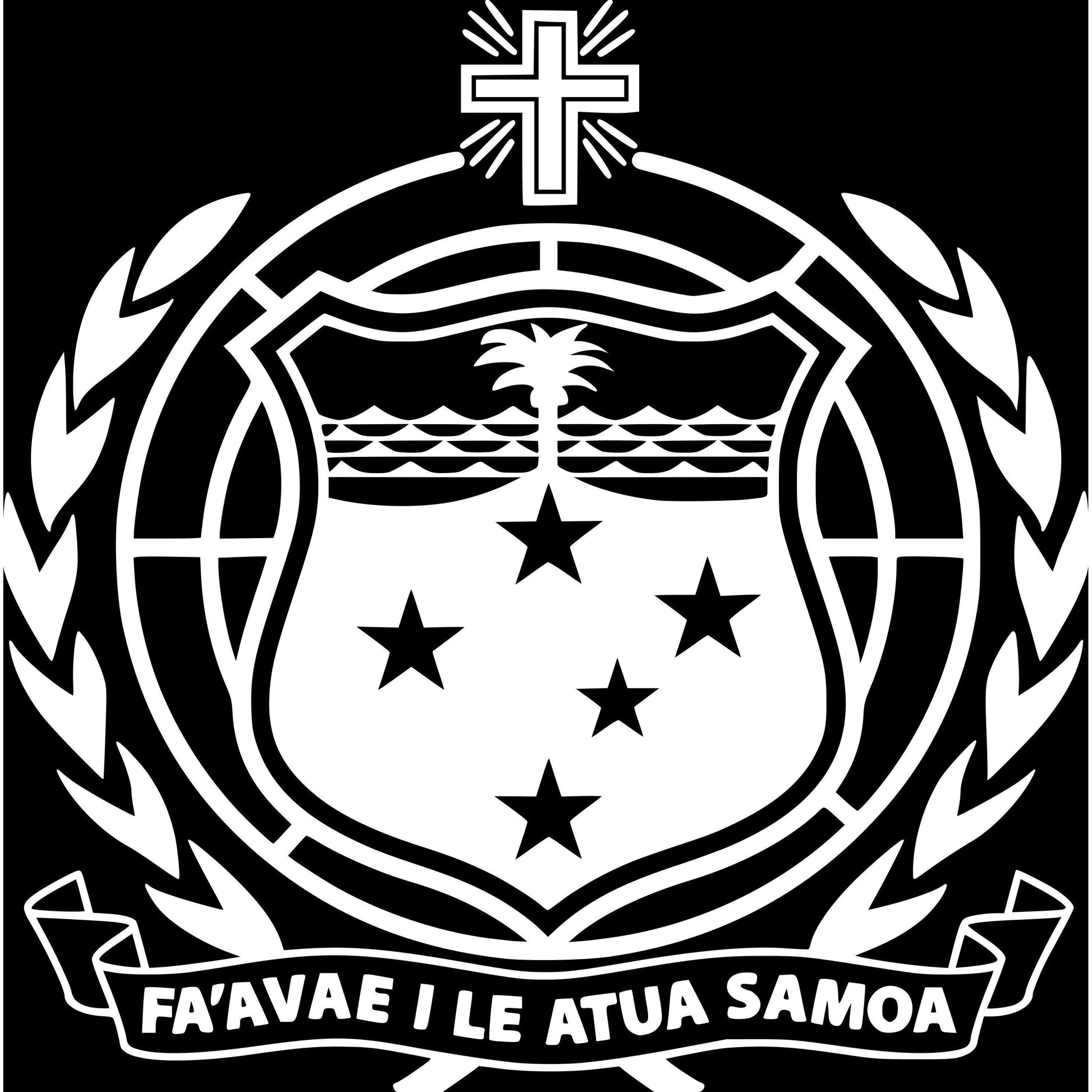 Samoan Shield Sticker Decal Bi Sign Hub – The Sticker Guy