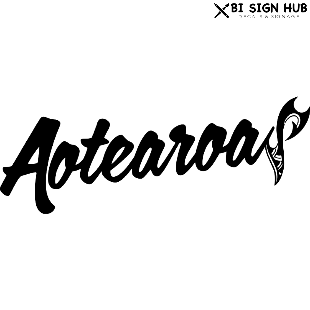 Aotearoa Car Decal Sticker - Bi Sign Hub