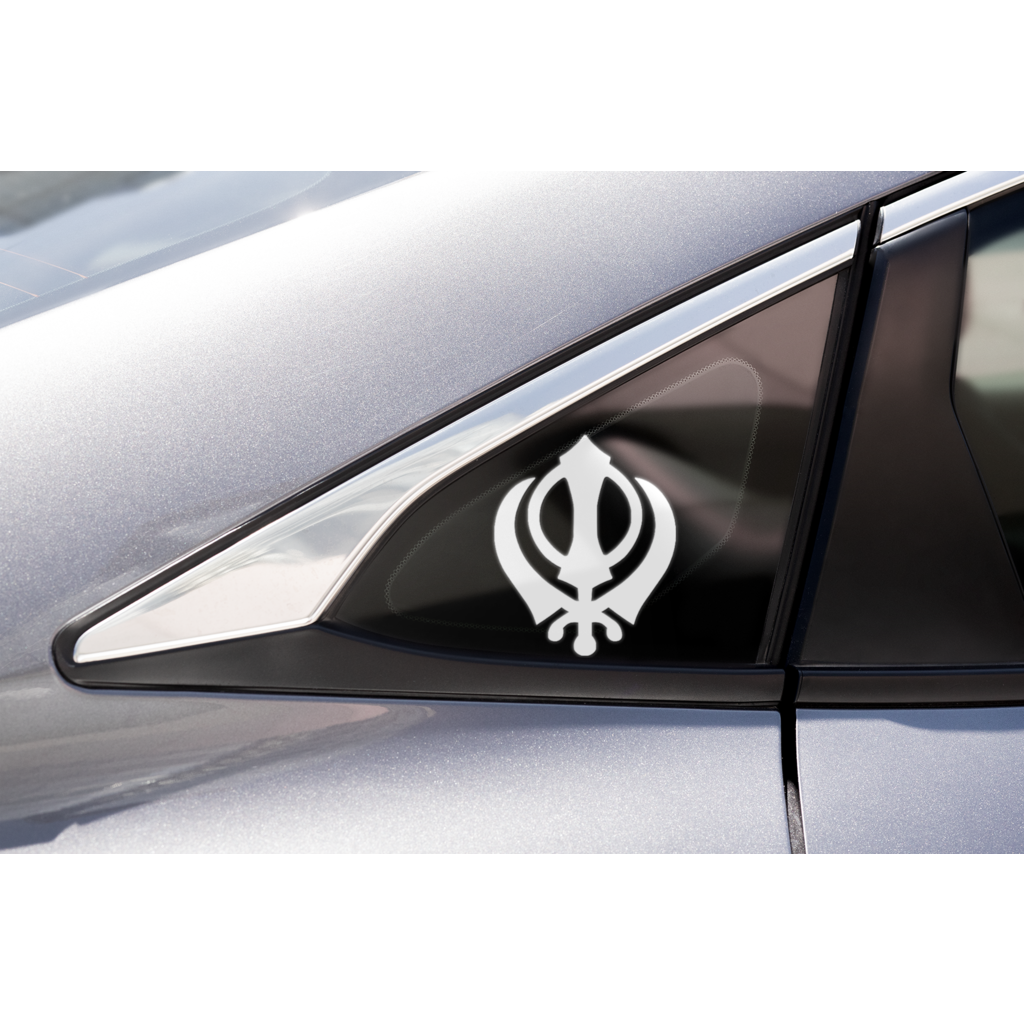 Khanda Decal Sticker Bi Sign Hub