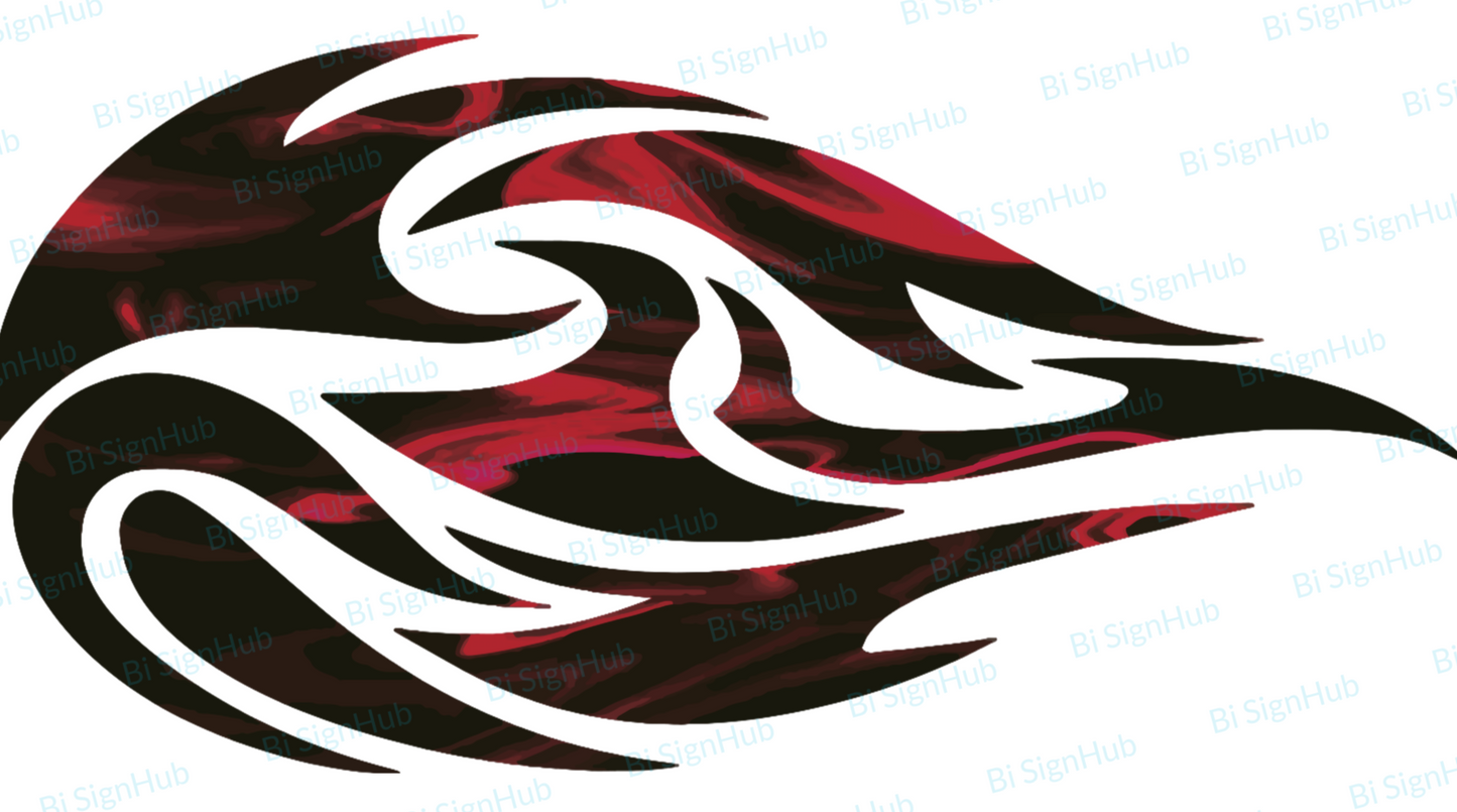 Car Decal Sticker Fireball